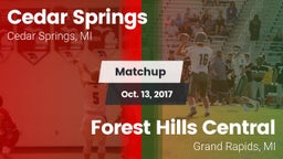 Matchup: Cedar Springs High vs. Forest Hills Central  2017