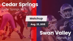 Matchup: Cedar Springs High vs. Swan Valley  2018