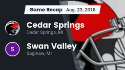 Recap: Cedar Springs  vs. Swan Valley  2018