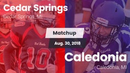 Matchup: Cedar Springs High vs. Caledonia  2018