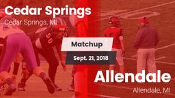 Matchup: Cedar Springs High vs. Allendale  2018