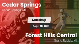 Matchup: Cedar Springs High vs. Forest Hills Central  2018