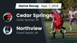 Recap: Cedar Springs  vs. Northview  2018