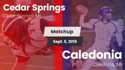 Matchup: Cedar Springs High vs. Caledonia  2019