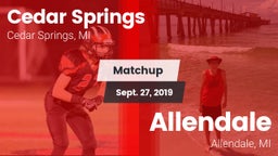 Matchup: Cedar Springs High vs. Allendale  2019