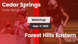 Matchup: Cedar Springs High vs. Forest Hills Eastern  2020