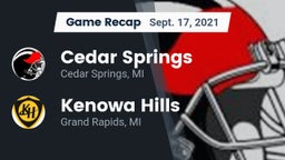 Recap: Cedar Springs  vs. Kenowa Hills  2021