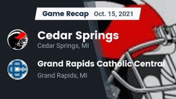 Recap: Cedar Springs  vs. Grand Rapids Catholic Central  2021