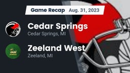 Recap: Cedar Springs  vs. Zeeland West  2023