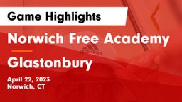 Norwich Free Academy vs Glastonbury  Game Highlights - April 22, 2023