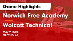 Norwich Free Academy vs Wolcott Technical  Game Highlights - May 9, 2023