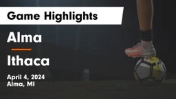 Alma  vs Ithaca  Game Highlights - April 4, 2024