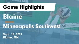 Blaine  vs Minneapolis Southwest  Game Highlights - Sept. 18, 2021