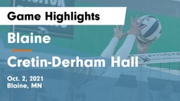 Blaine  vs Cretin-Derham Hall  Game Highlights - Oct. 2, 2021