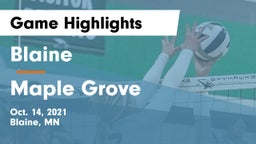 Blaine  vs Maple Grove  Game Highlights - Oct. 14, 2021