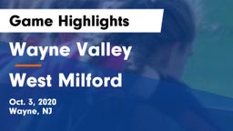 Wayne Valley  vs West Milford  Game Highlights - Oct. 3, 2020