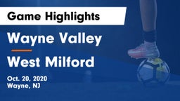 Wayne Valley  vs West Milford  Game Highlights - Oct. 20, 2020