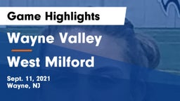 Wayne Valley  vs West Milford  Game Highlights - Sept. 11, 2021