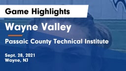 Wayne Valley  vs Passaic County Technical Institute Game Highlights - Sept. 28, 2021