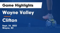 Wayne Valley  vs Clifton  Game Highlights - Sept. 24, 2022