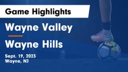 Wayne Valley  vs Wayne Hills  Game Highlights - Sept. 19, 2023
