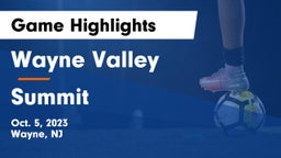 Wayne Valley  vs Summit  Game Highlights - Oct. 5, 2023