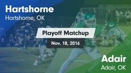 Matchup: Hartshorne High vs. Adair  2016