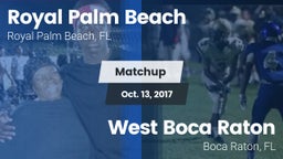 Matchup: Royal Palm Beach vs. West Boca Raton  2017
