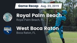 Recap: Royal Palm Beach  vs. West Boca Raton  2019