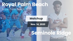 Matchup: Royal Palm Beach vs. Seminole Ridge  2020