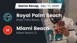 Recap: Royal Palm Beach  vs. Miami Beach  2020