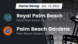 Recap: Royal Palm Beach  vs. Palm Beach Gardens  2022