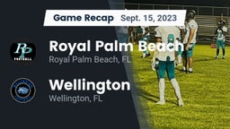 Recap: Royal Palm Beach  vs. Wellington  2023