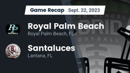 Recap: Royal Palm Beach  vs. Santaluces  2023