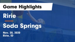 Ririe  vs Soda Springs  Game Highlights - Nov. 20, 2020