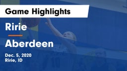 Ririe  vs Aberdeen  Game Highlights - Dec. 5, 2020