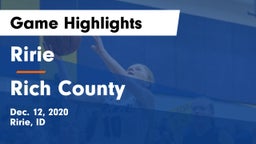 Ririe  vs Rich County Game Highlights - Dec. 12, 2020