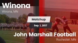 Matchup: Winona  vs. John Marshall Football 2017