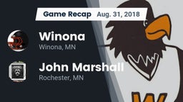 Recap: Winona  vs. John Marshall  2018