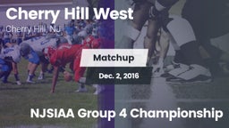 Matchup: Cherry Hill West vs. NJSIAA Group 4 Championship 2016