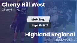 Matchup: Cherry Hill West vs. Highland Regional  2017