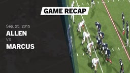 Recap: Allen  vs. Marcus  2015