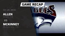 Recap: Allen  vs. McKinney  2016