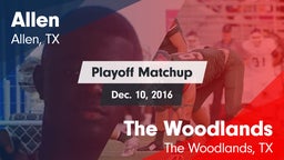 Matchup: Allen  vs. The Woodlands  2016