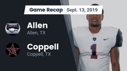 Recap: Allen  vs. Coppell  2019