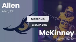 Matchup: Allen  vs. McKinney  2019