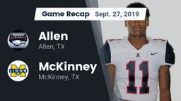 Recap: Allen  vs. McKinney  2019
