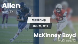 Matchup: Allen  vs. McKinney Boyd  2019