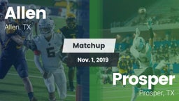 Matchup: Allen  vs. Prosper  2019