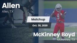 Matchup: Allen  vs. McKinney Boyd  2020